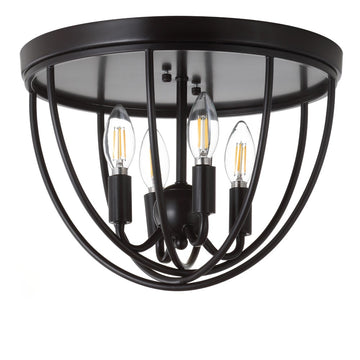 Peter 13.75" Metal LED Flush Mount - JONATHAN Y